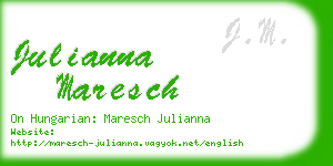 julianna maresch business card